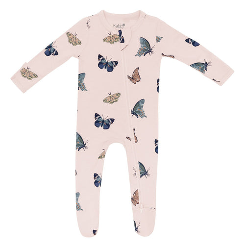 Kyte Baby Zip Footie Butterfly