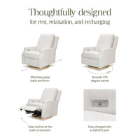 Namesake Crewe Electronic Recliner and Swivel Glider