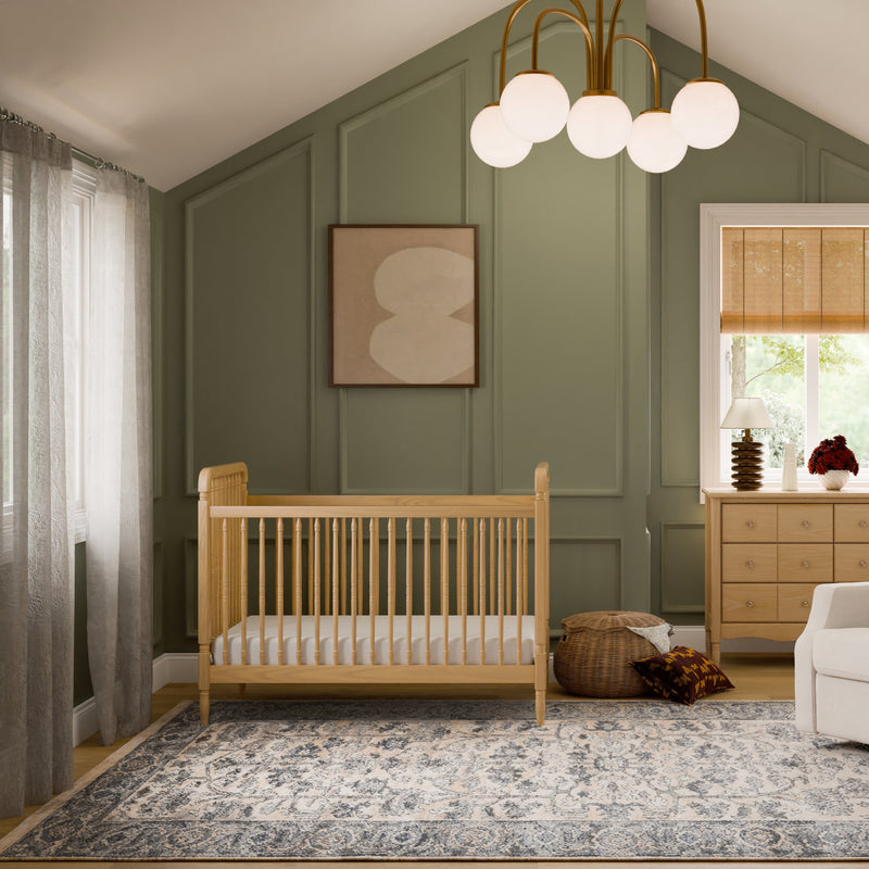 Load image into Gallery viewer, Namesake Liberty 3-in-1 Convertible Spindle Crib with Toddler Bed Conversion Kit
