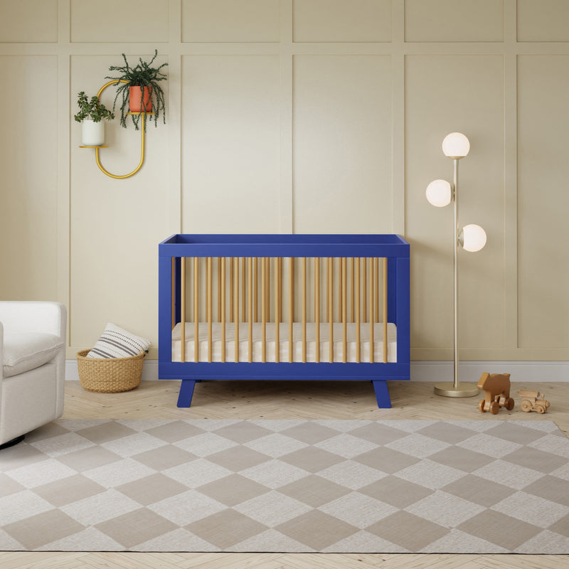 Load image into Gallery viewer, Babyletto Hudson 3-in-1 Convertible Crib with Toddler Bed Conversion Kit
