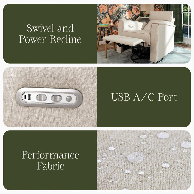 Load image into Gallery viewer, Namesake Willa Plus Power Glider Recliner + Power Headrest
