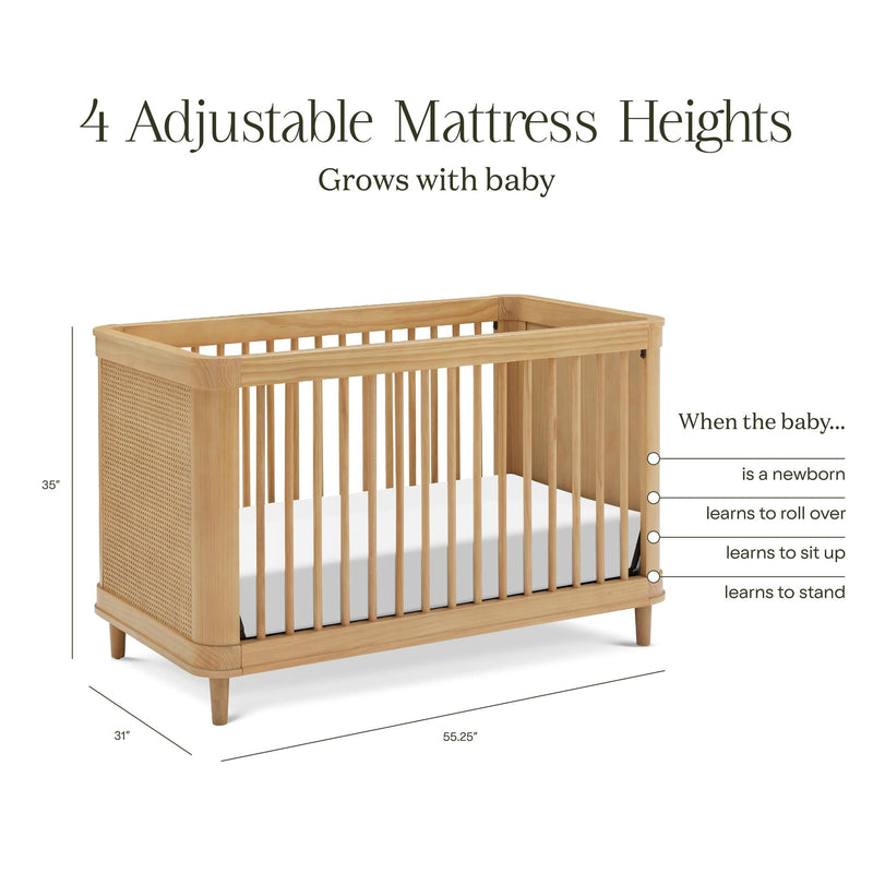 Load image into Gallery viewer, Namesake Marin with Cane 3-in-1 Convertible Crib
