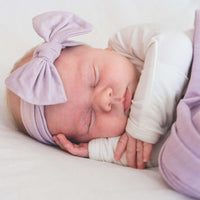 Copper Pearl Knit Headband Bow | Lily