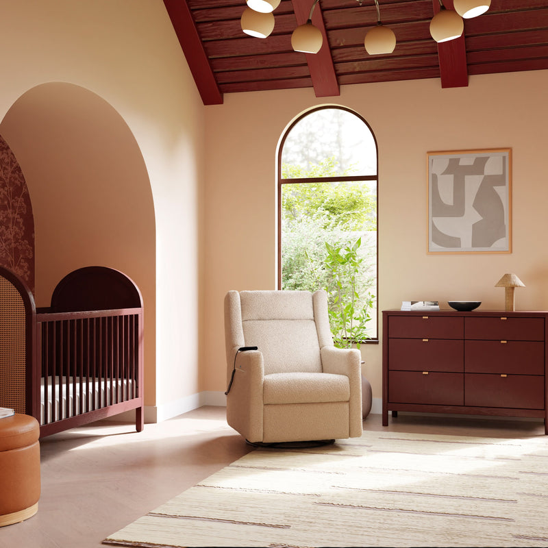 Load image into Gallery viewer, Babyletto Kiwi Deluxe Power Recliner &amp; Swivel Glider with Heat and Massage
