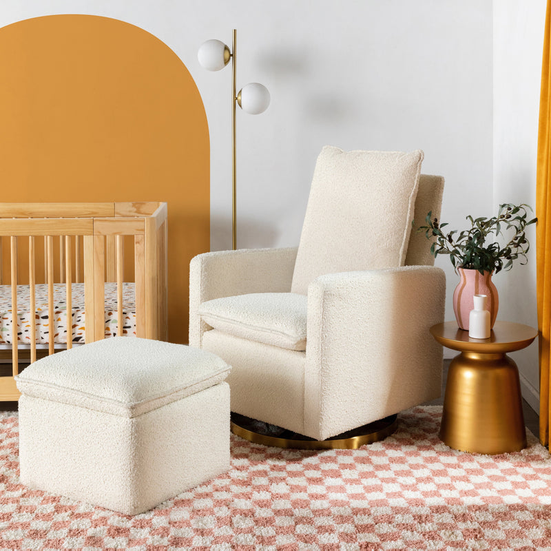 Load image into Gallery viewer, Babyletto Cali Storage Ottoman in Boucle
