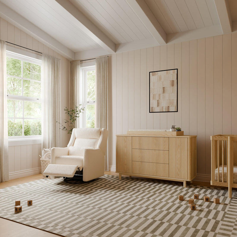 Load image into Gallery viewer, Babyletto Kiwi Plus Power Recliner and Swivel Glider with Power Adjustable Headrest and USB Port
