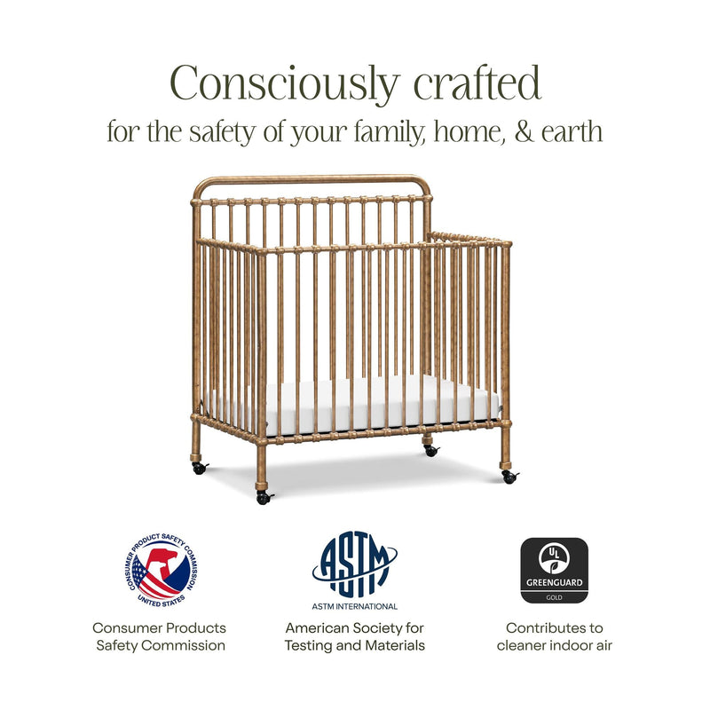 Load image into Gallery viewer, Namesake Winston 4-in-1 Convertible Mini Crib
