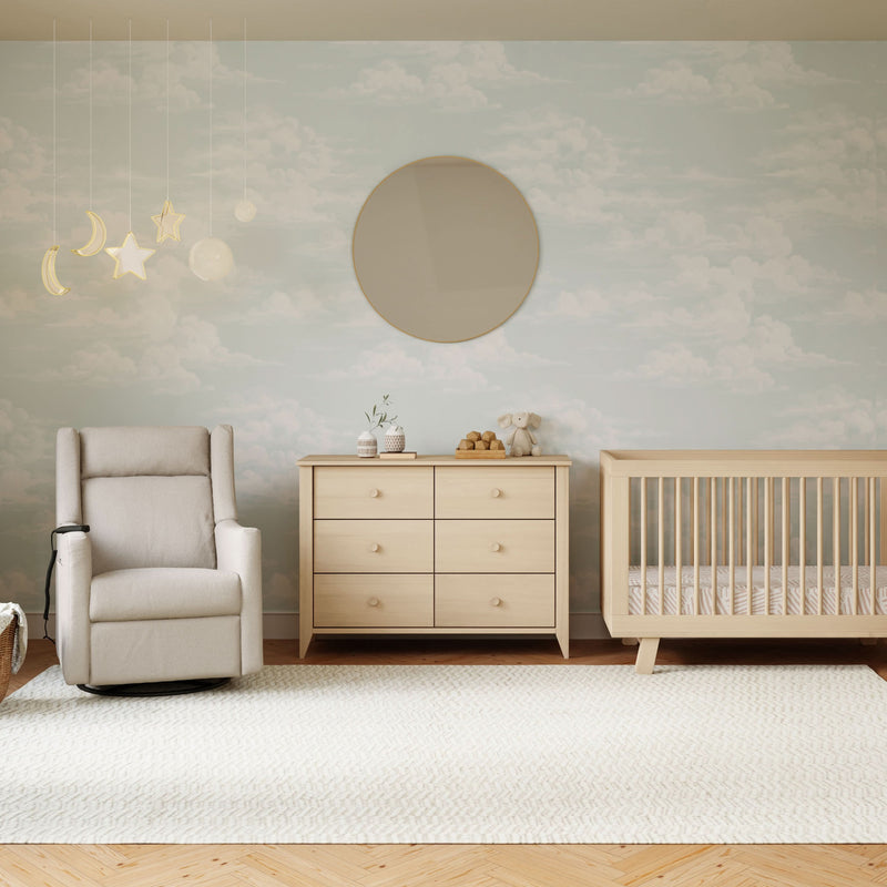 Load image into Gallery viewer, Babyletto Kiwi Deluxe Power Recliner &amp; Swivel Glider with Heat and Massage
