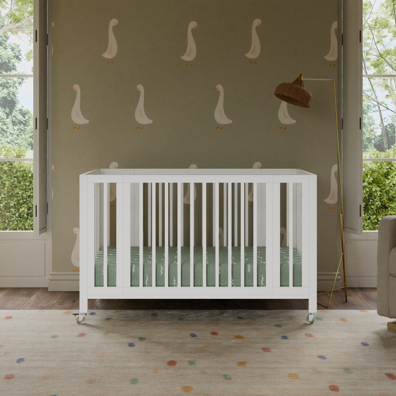 Load image into Gallery viewer, Babyletto Rolli 9-in-1 Convertible All-Stages Crib with Bassinet &amp; Toddler Bed Conversion Kits
