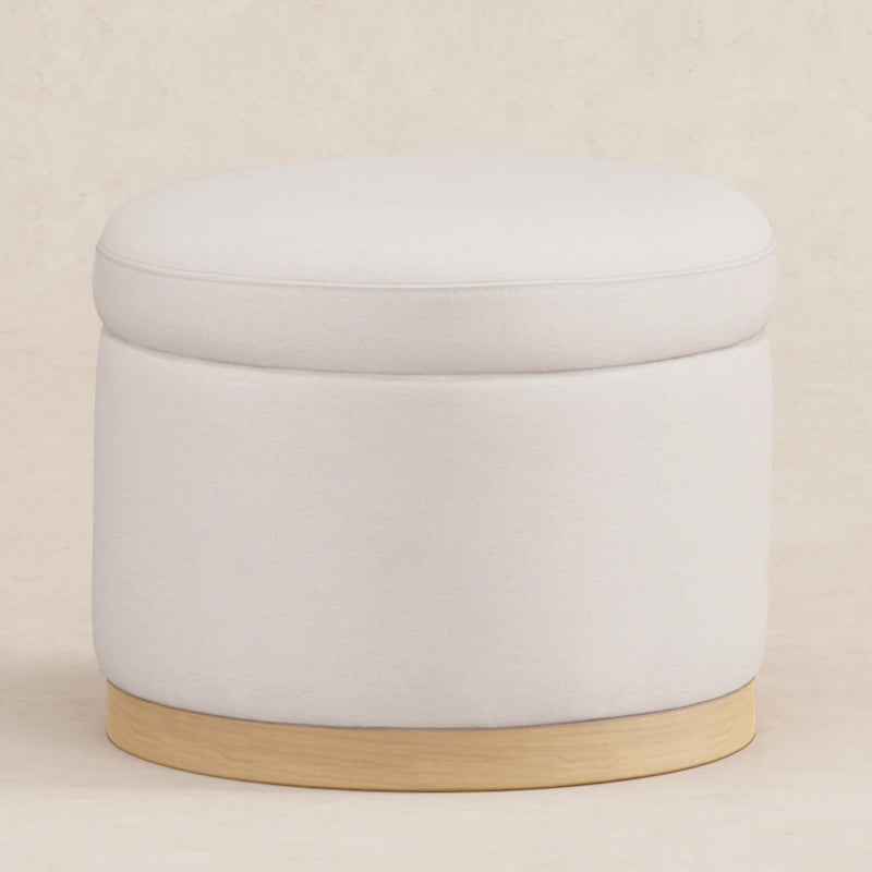 Load image into Gallery viewer, Babyletto Naka Storage Ottoman in Eco-Performance Fabric | Water Repellent &amp; Stain Resistant
