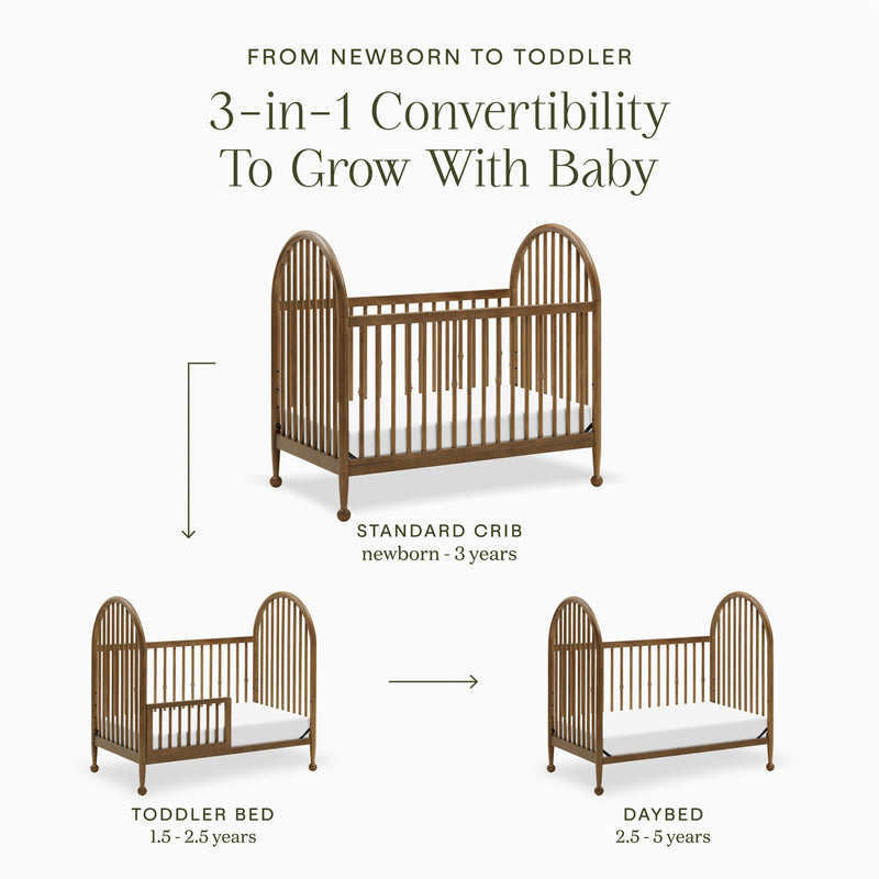 Load image into Gallery viewer, Namesake Alouette 3-in-1 Convertible Spindle Crib
