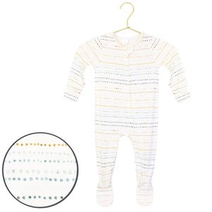 Lou Lou & Company Zipper Footie - Conrad 3-6M