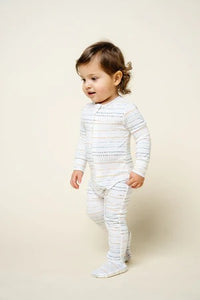 Lou Lou & Company Zipper Footie - Conrad 3-6M