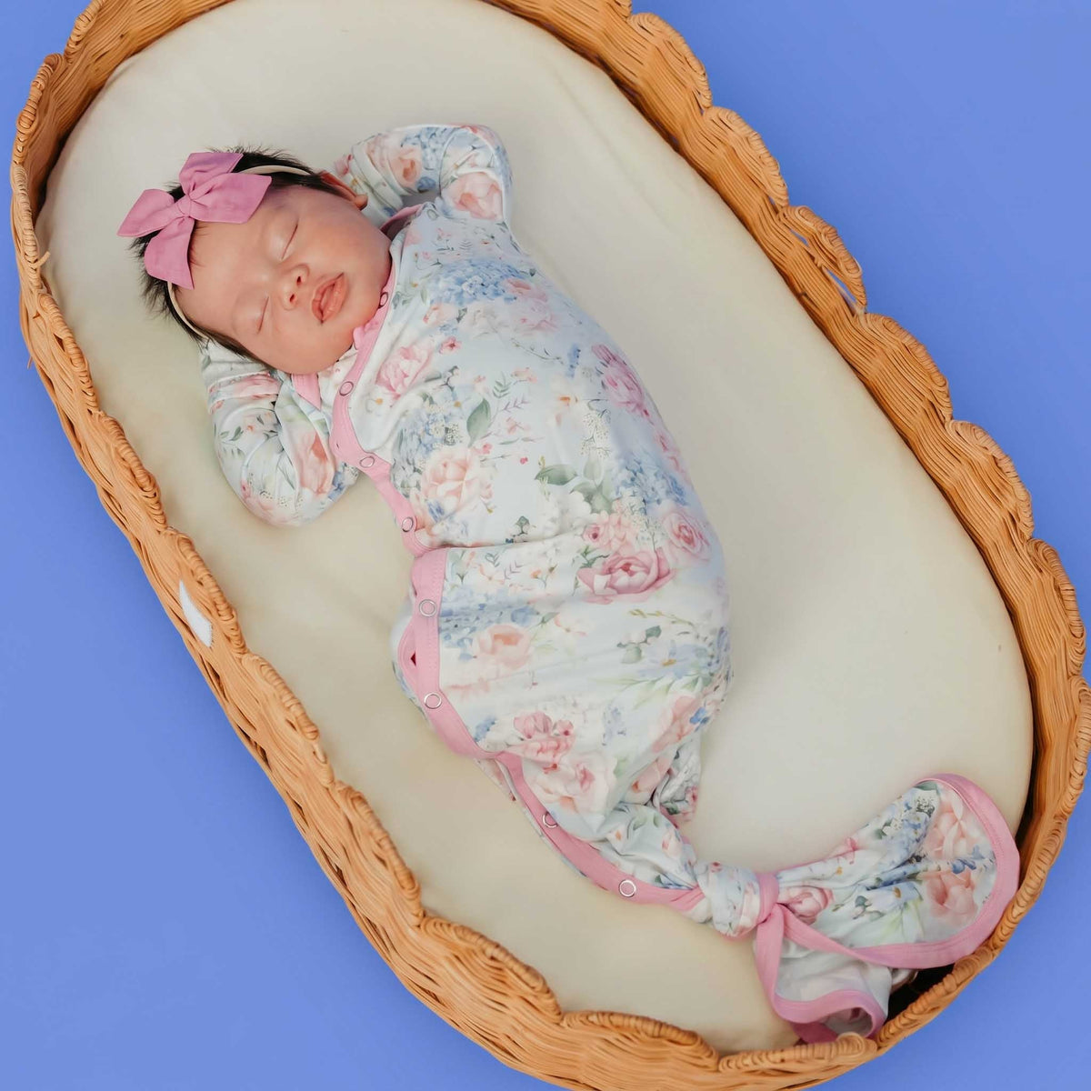 Copper Pearl Newborn Knotted Gown | Genevieve