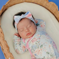 Copper Pearl Knit Headband Bow | Genevieve