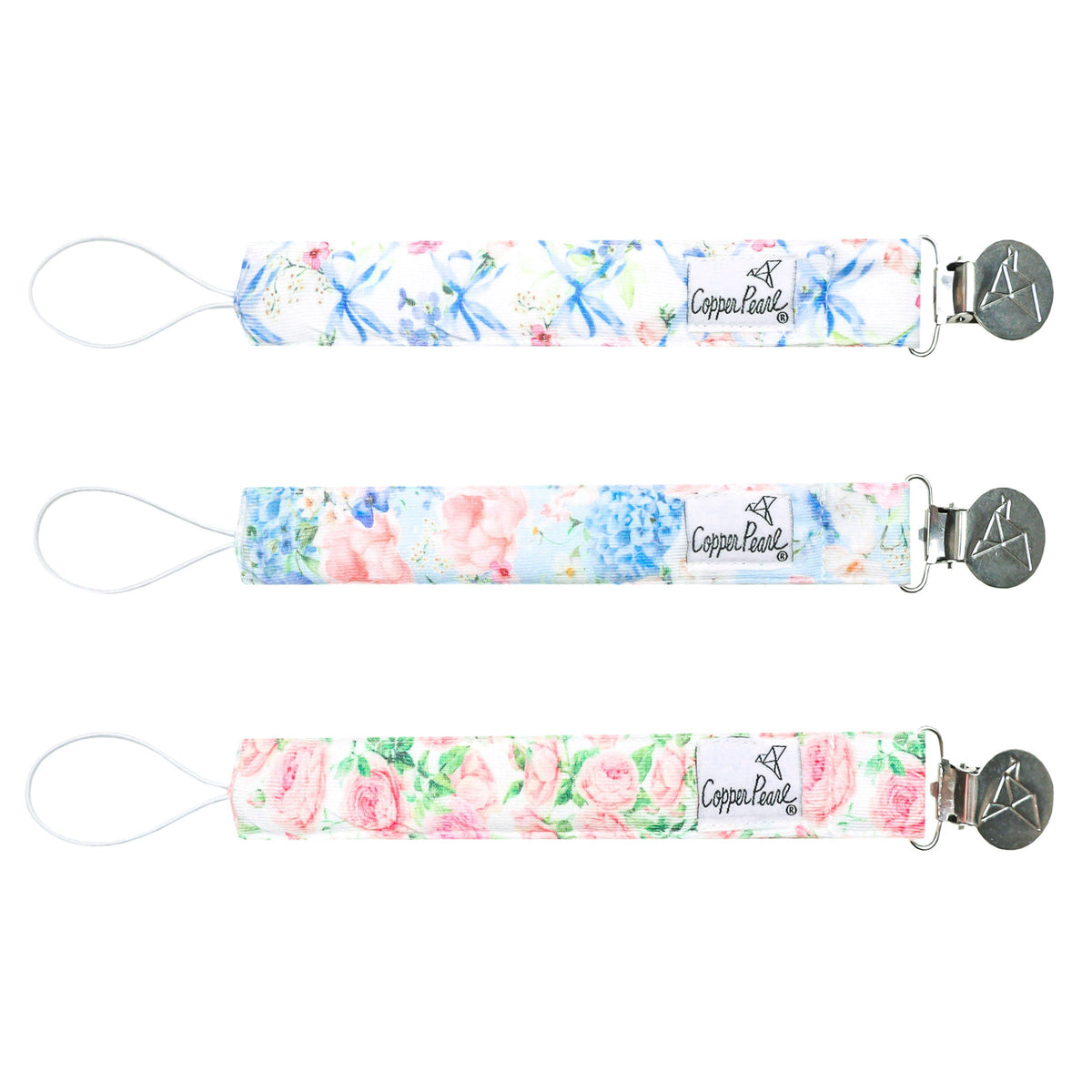 Copper Pearl Binky Clips | Genevieve