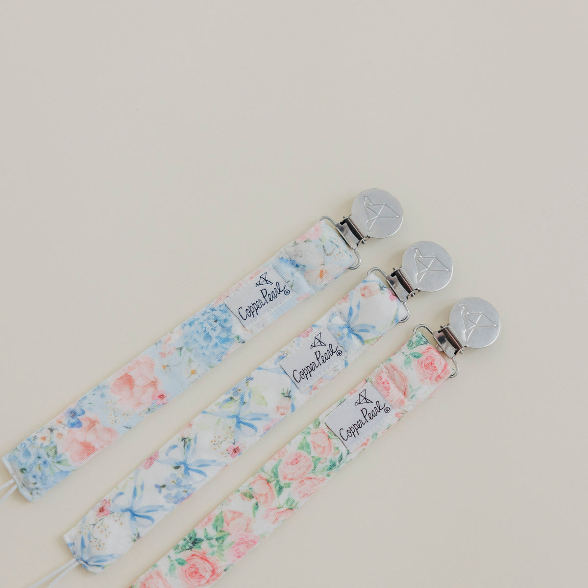 Copper Pearl Binky Clips | Genevieve