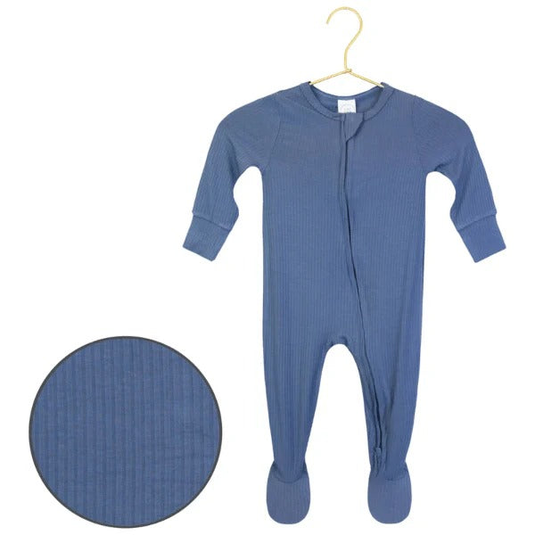 Lou Lou & Company Zipper Footie - Harrison NB-3M