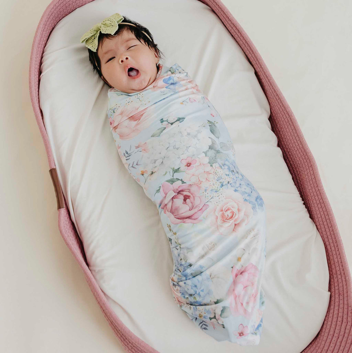 Copper Pearl Knit Swaddle Blanket | Genevieve
