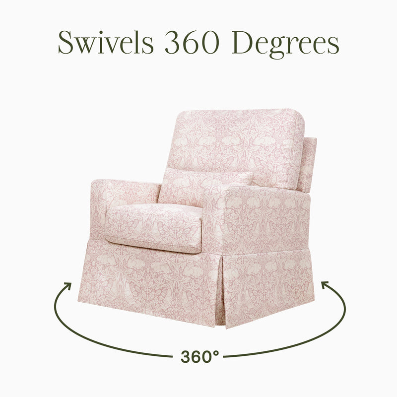 Load image into Gallery viewer, Morris &amp; Co. x Namesake Crawford Pillowback Comfort Swivel Glider
