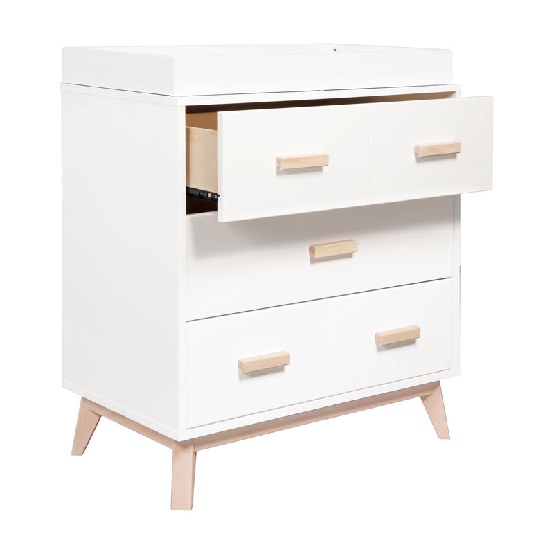 Load image into Gallery viewer, Babyletto Scoot 3-Drawer Changer Dresser with Removable Changing Tray

