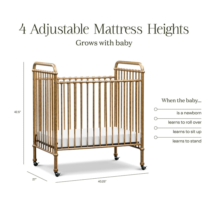 Load image into Gallery viewer, Namesake Abigail 3-in-1 Convertible Mini Crib
