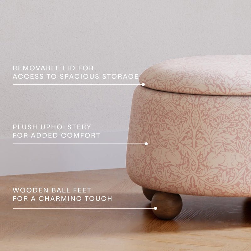 Load image into Gallery viewer, Morris &amp; Co. x Namesake Tuffet Storage Ottoman
