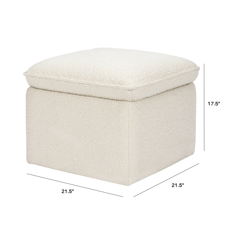 Load image into Gallery viewer, Babyletto Cali Storage Ottoman in Boucle
