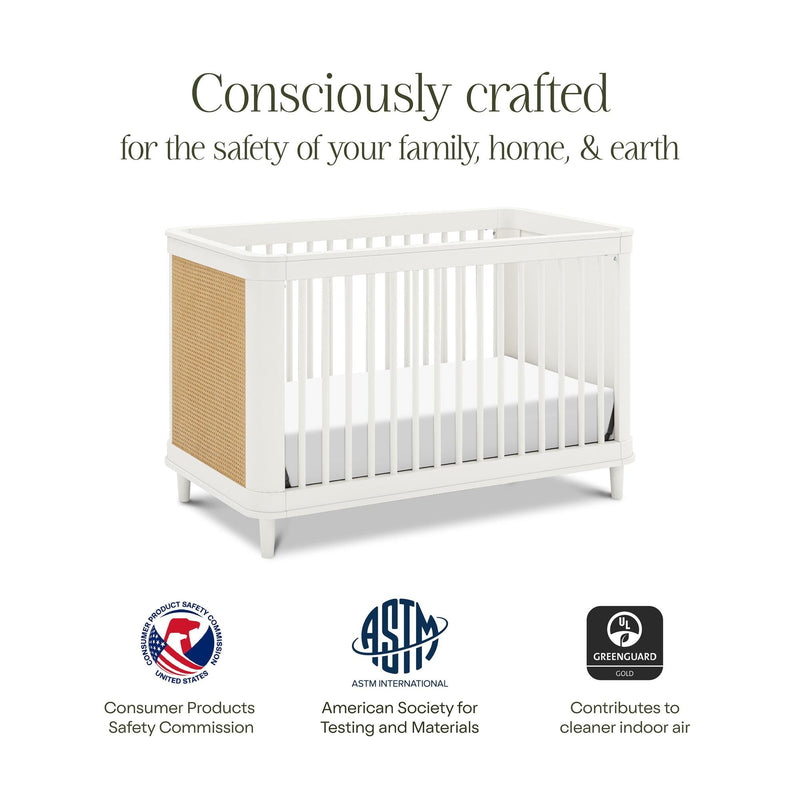 Load image into Gallery viewer, Namesake Marin with Cane 3-in-1 Convertible Crib
