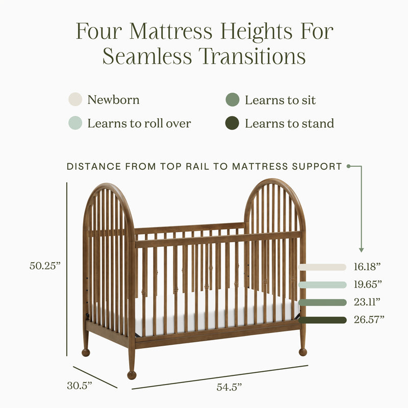 Load image into Gallery viewer, Namesake Alouette 3-in-1 Convertible Spindle Crib
