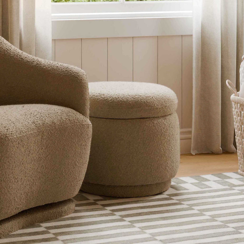 Load image into Gallery viewer, Babyletto Enoki Storage Ottoman in Boucle
