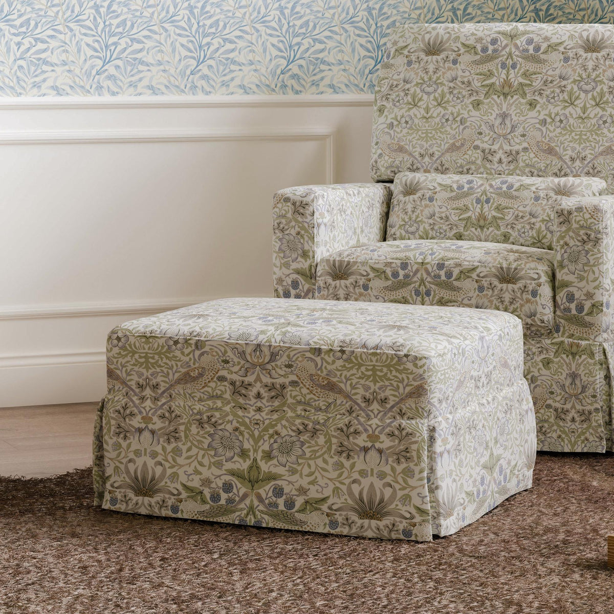 Morris & Co. x Namesake Crawford Gliding Ottoman
