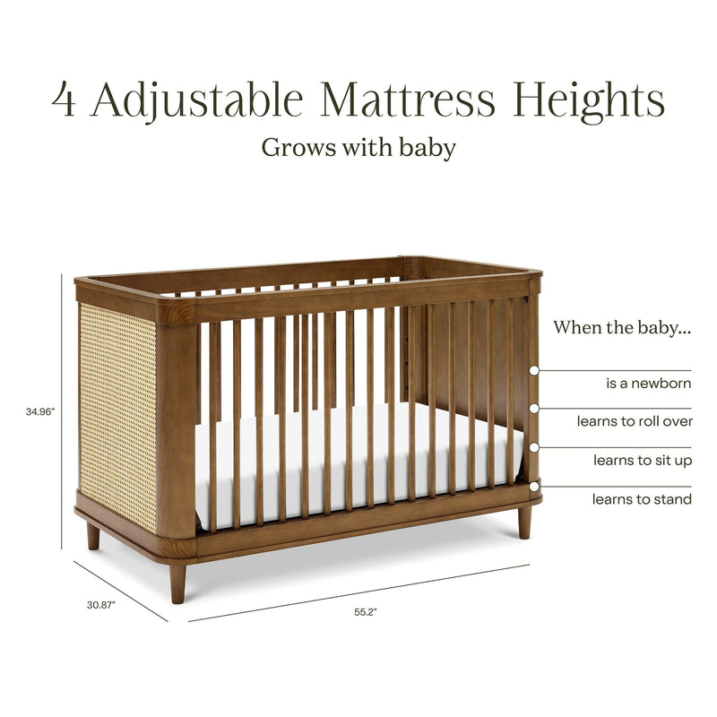 Load image into Gallery viewer, Namesake Marin with Cane 3-in-1 Convertible Crib
