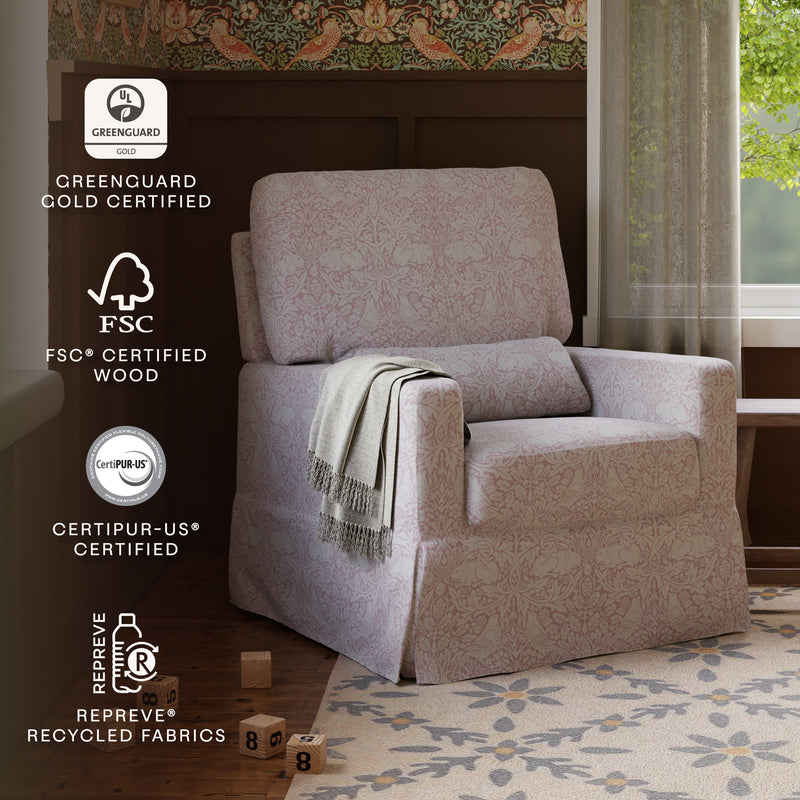 Load image into Gallery viewer, Morris &amp; Co. x Namesake Crawford Pillowback Comfort Swivel Glider
