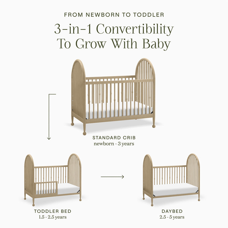 Load image into Gallery viewer, Namesake Alouette 3-in-1 Convertible Spindle Crib
