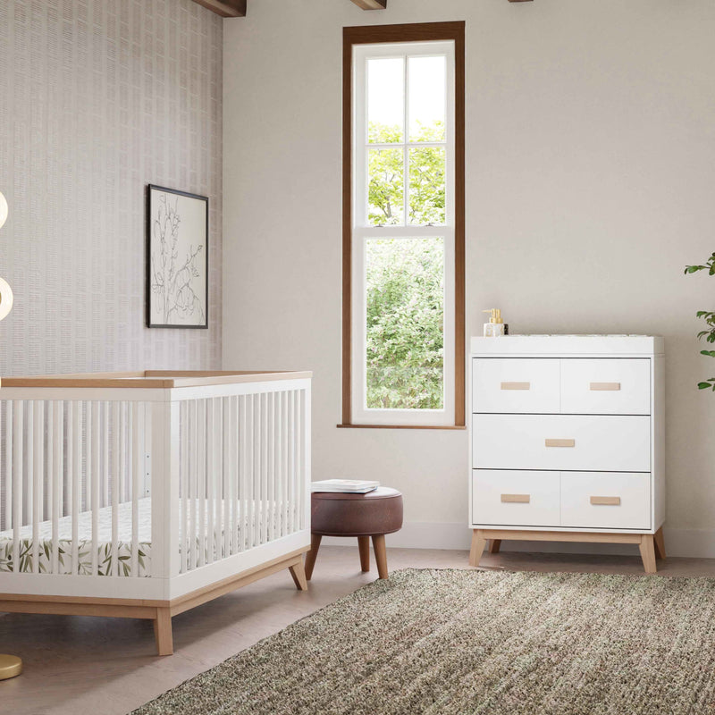 Load image into Gallery viewer, Babyletto Scoot 3-Drawer Changer Dresser with Removable Changing Tray
