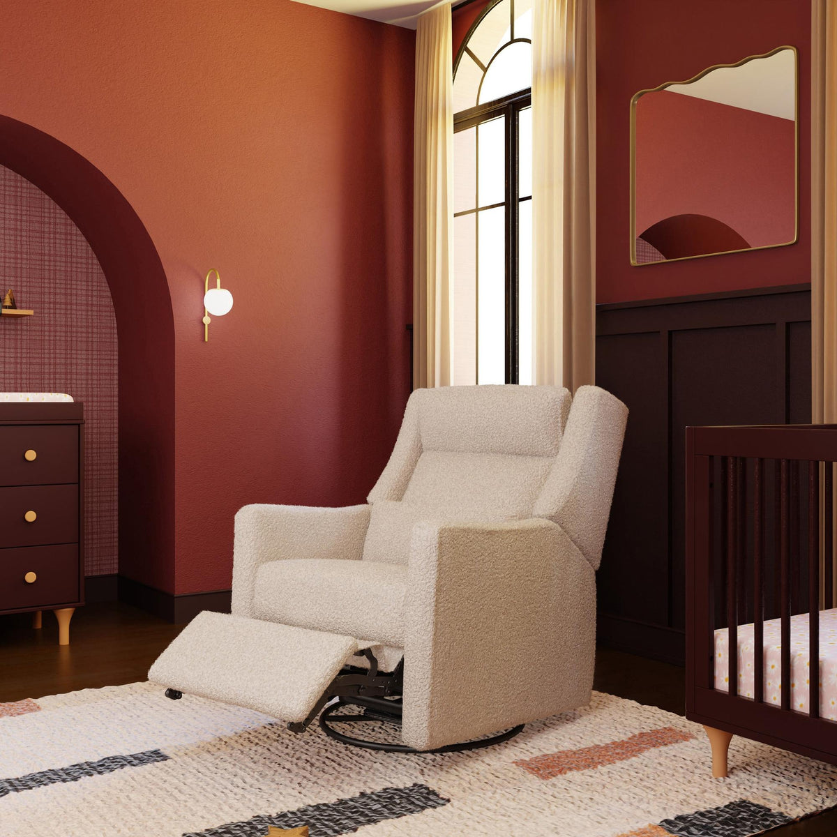 Babyletto Kiwi Plus Power Recliner and Swivel Glider with Power Adjustable Headrest and USB Port