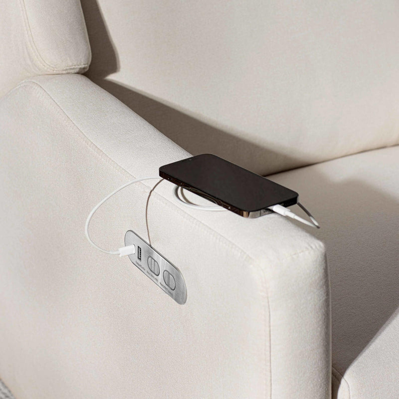 Load image into Gallery viewer, Babyletto Kiwi Plus Power Recliner and Swivel Glider with Power Adjustable Headrest and USB Port
