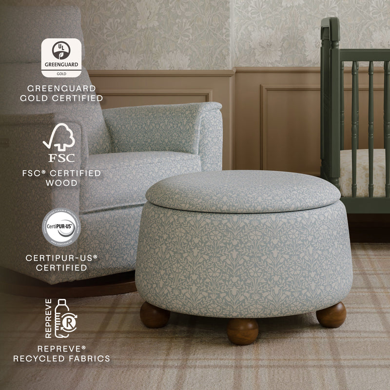 Load image into Gallery viewer, Morris &amp; Co. x Namesake Tuffet Storage Ottoman
