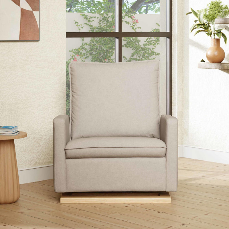 Load image into Gallery viewer, Babyletto Cali Pillowback Chair and a Half Glider in Eco-Performance Fabric | Water Repellent &amp; Stain Resistant
