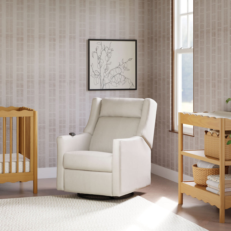 Load image into Gallery viewer, Babyletto Kiwi Deluxe Power Recliner &amp; Swivel Glider with Heat and Massage
