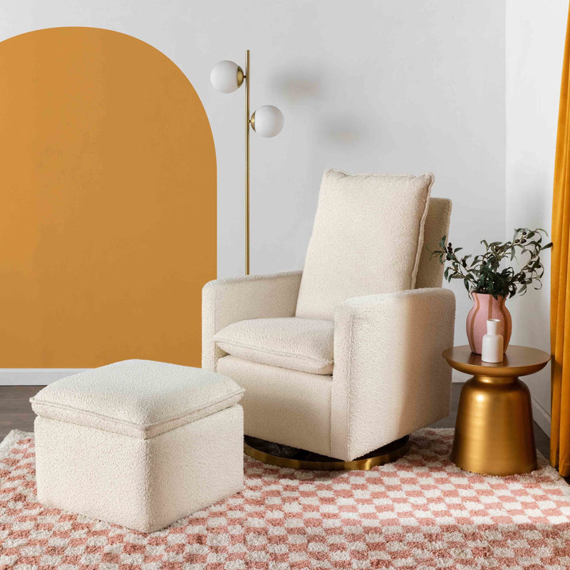Load image into Gallery viewer, Babyletto Cali Storage Ottoman in Boucle
