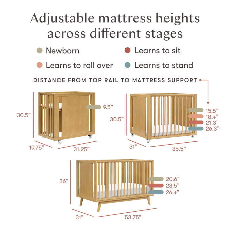 Load image into Gallery viewer, Babyletto Palma 8-in-1 Convertible All-Stages Crib with Bassinet &amp; Toddler Bed Kits

