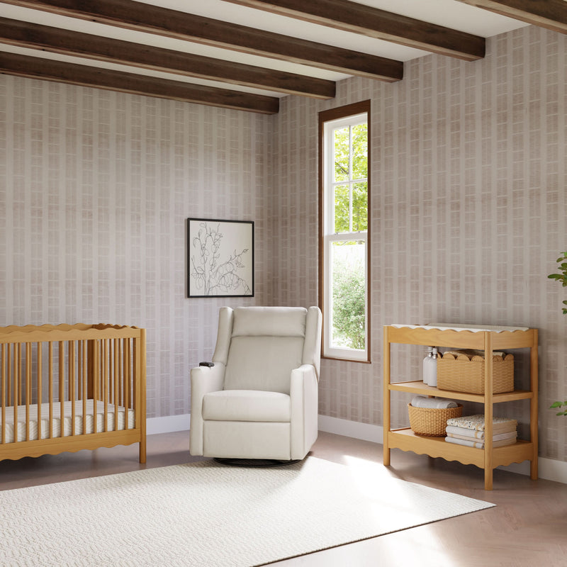 Load image into Gallery viewer, Babyletto Kiwi Deluxe Power Recliner &amp; Swivel Glider with Heat and Massage
