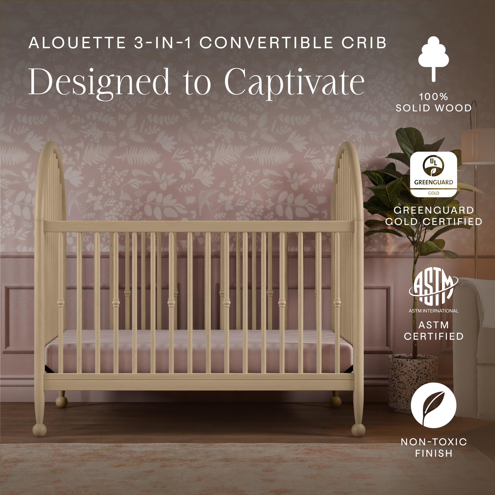 Namesake Alouette 3-in-1 Convertible Spindle Crib