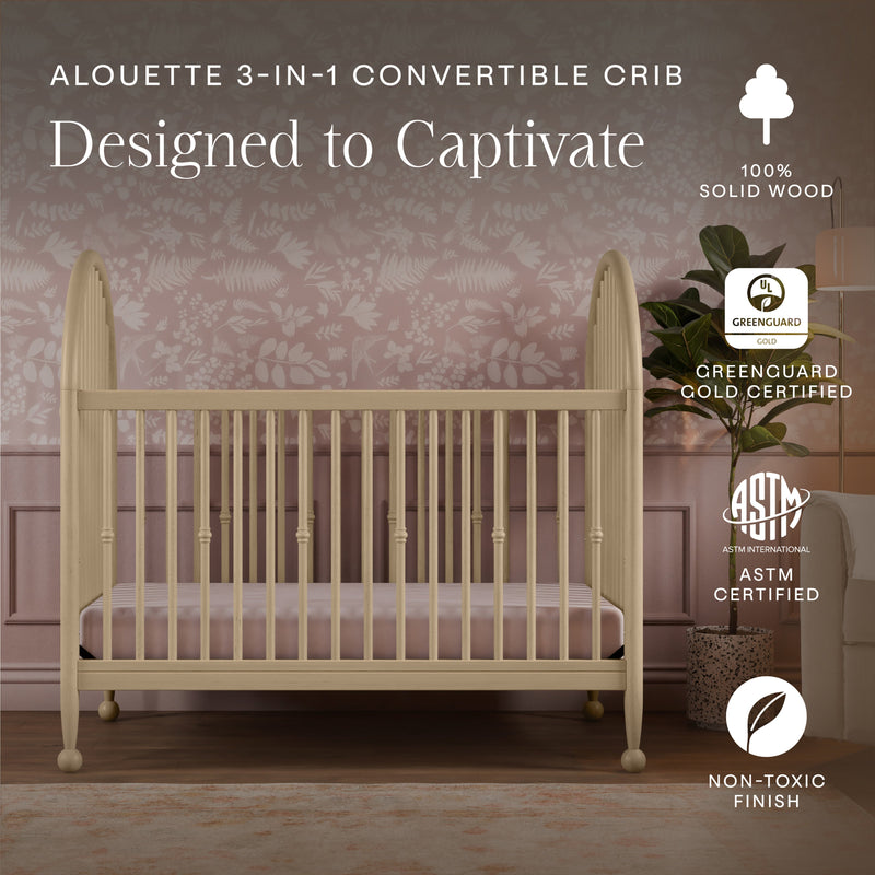 Load image into Gallery viewer, Namesake Alouette 3-in-1 Convertible Spindle Crib

