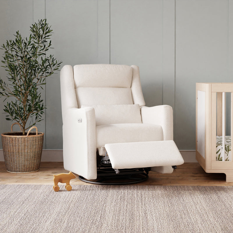 Load image into Gallery viewer, Babyletto Kiwi Plus Power Recliner and Swivel Glider with Power Adjustable Headrest and USB Port
