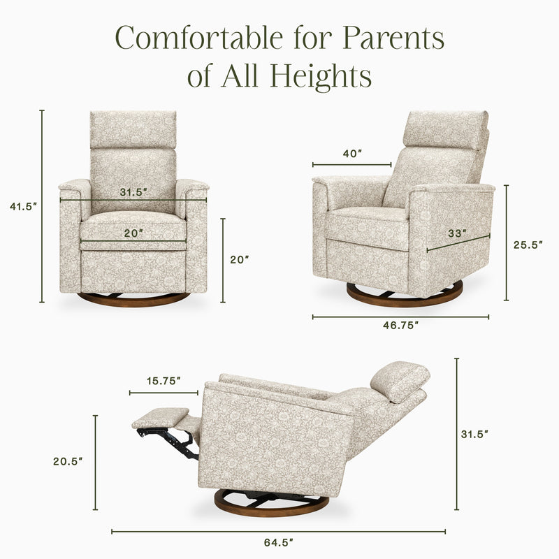 Load image into Gallery viewer, Morris &amp; Co. x Namesake Willa Plus Power Glider Recliner w/ Power Headrest
