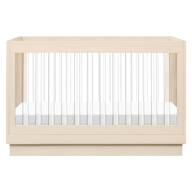 Load image into Gallery viewer, Babyletto Harlow Acrylic 3-in-1 Convertible Crib with Toddler Bed Conversion Kit
