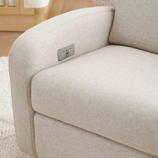 Babyletto Nami Electronic Recliner and Swivel Glider Recliner with USB port